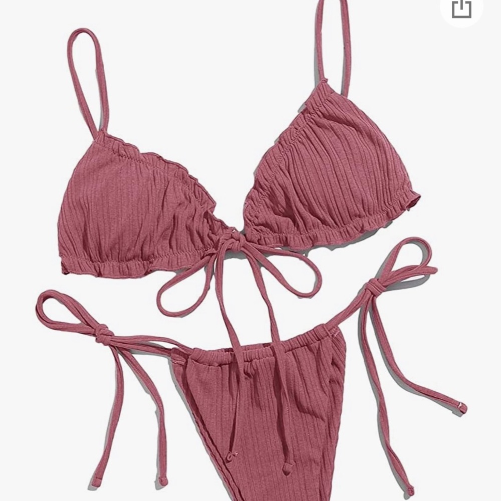 Lulosy high waisted blush bikini